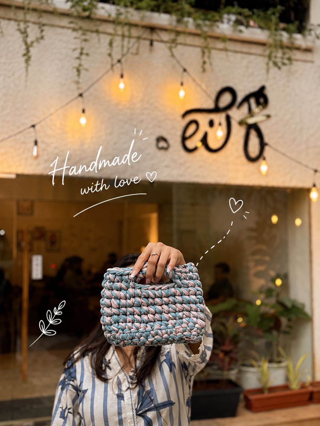 Chunky Crochet Bag — Serenity