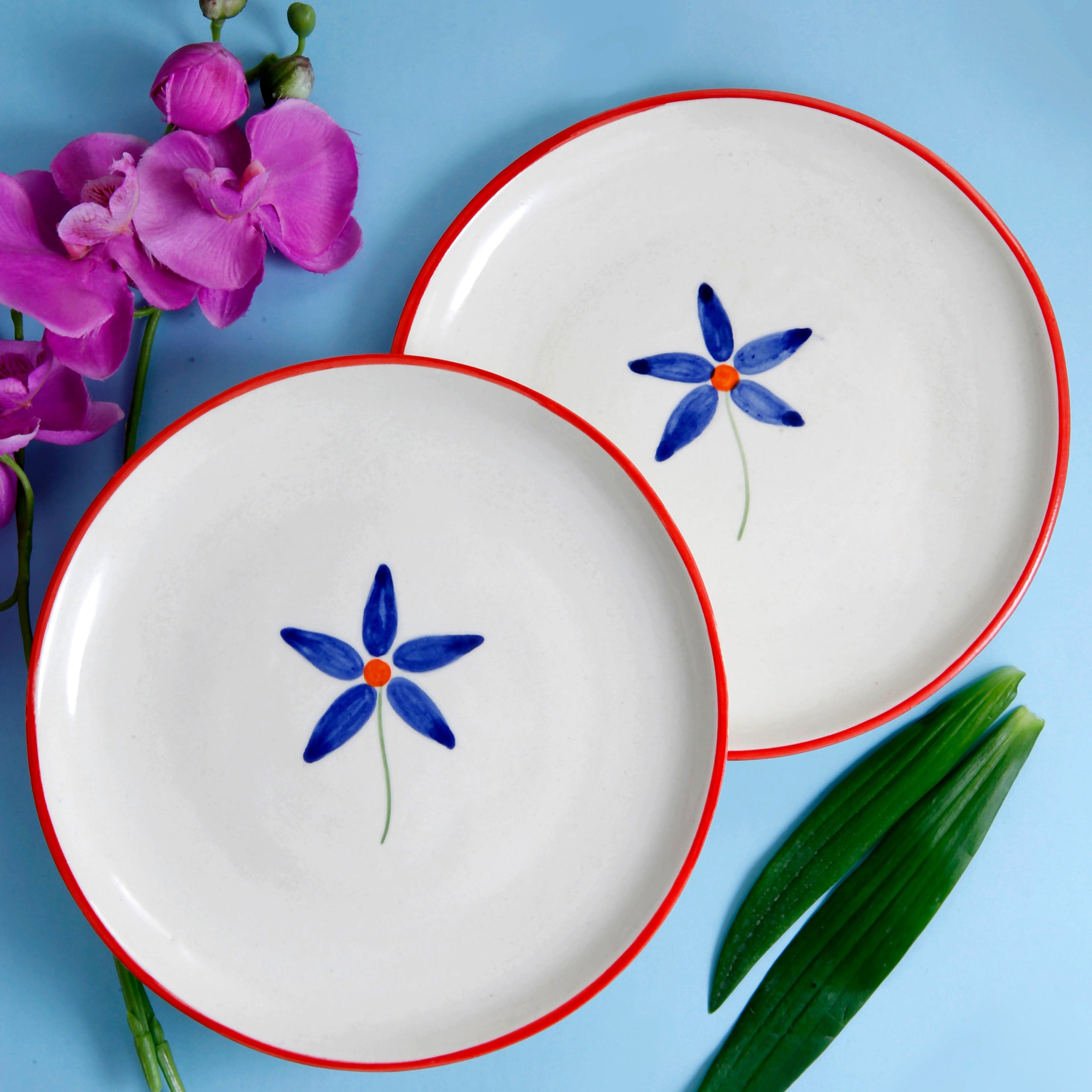 Blue Bloom Quarter Plate (Set of 2)
