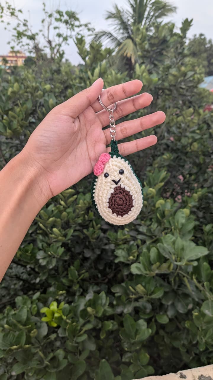 Avocado Keychain