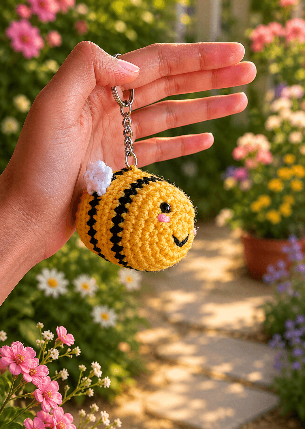 Honeybee Keychain