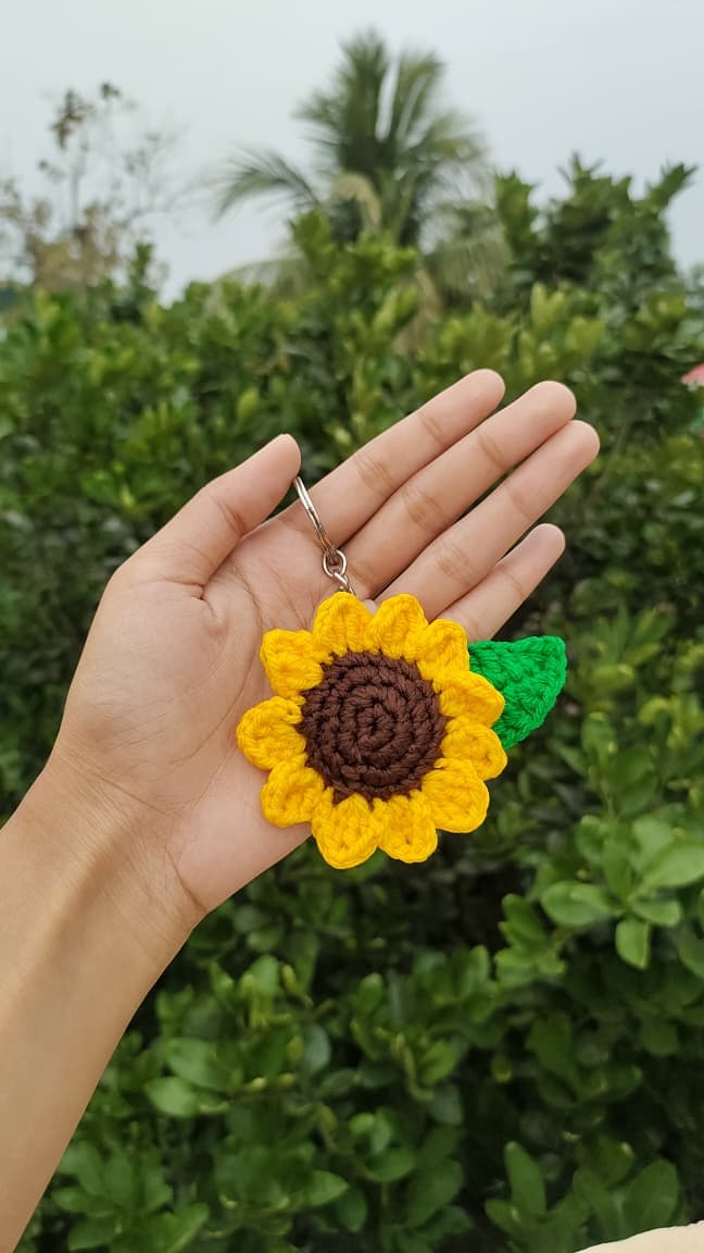 Sunflower Keychain