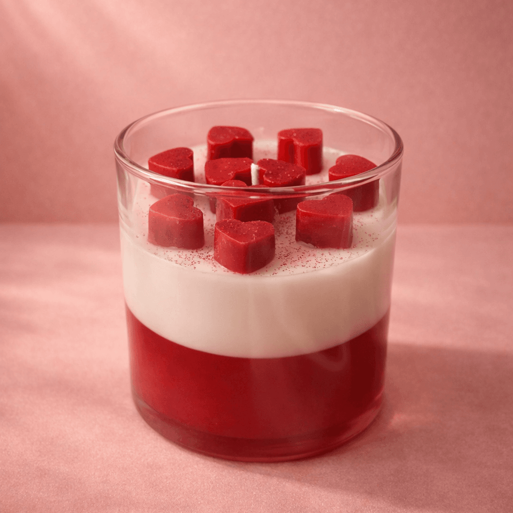 Heart-Top Glass Jar Candle