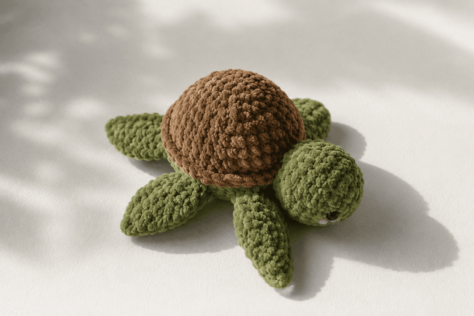 Baby Sea Turtle Plushie — Earthy Green