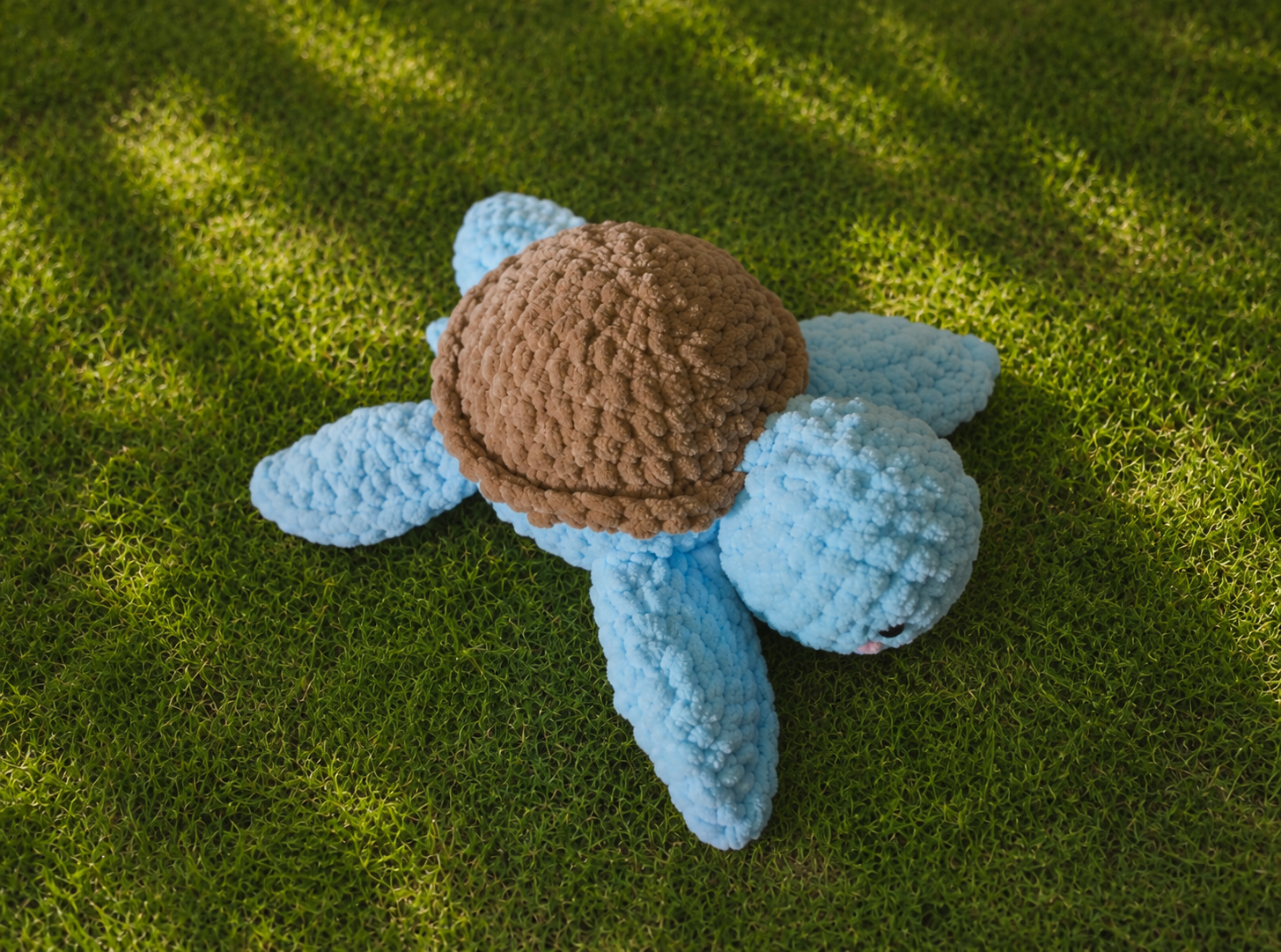 Baby Sea Turtle Plushie — Ocean Blue